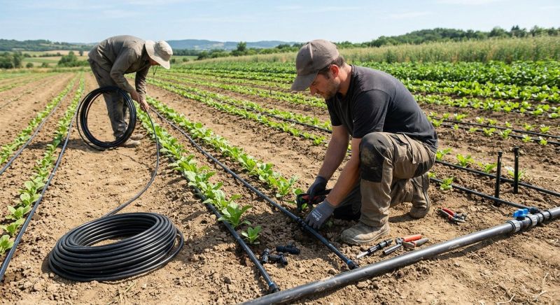 Field Irrigation Installation in Aiken, SC